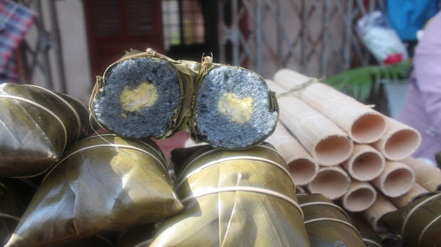  Bánh chưng đen - đặc sản mừng năm mới độc đáo của xứ Lạng